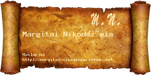 Margitai Nikodémia névjegykártya